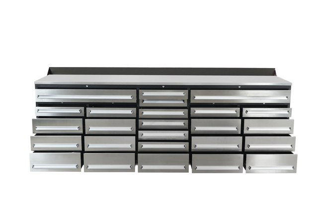 10FT Steel Workbench 25 Drawers - Photo 2