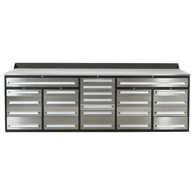 10FT Steel Workbench 25 Drawers - Photo 3