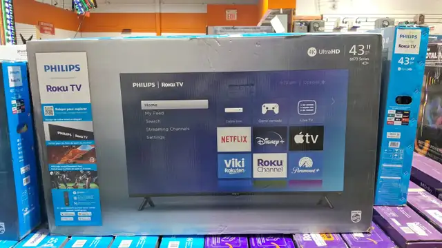 PHILIPS 43' ROKU TV FULL HD 4k TV
