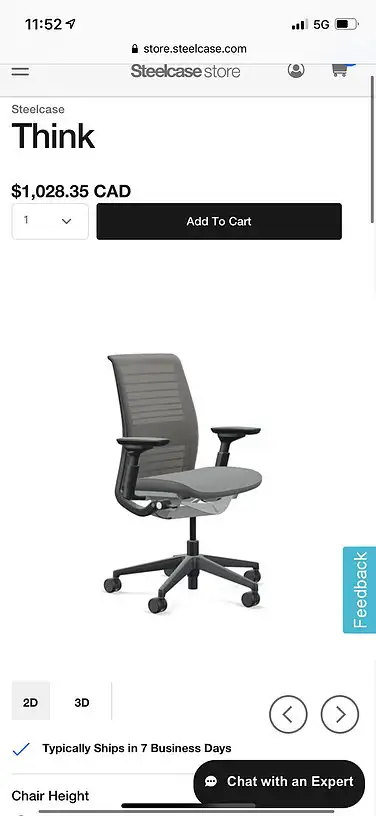 Steelcase Think V1 Chair! - Photo 4