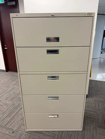 HON 5 Drawer Filing Cabinet-Used Furniture For Sale-Call Now!