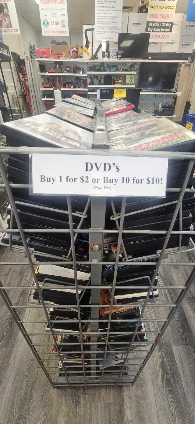 Blu-rays and DVDs