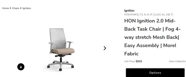 HON Ignition 2.0 Mesh-Back Task Chair! - Photo 5