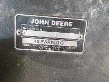 Power Flow bagger for a John Deere LT166 lawn tractor