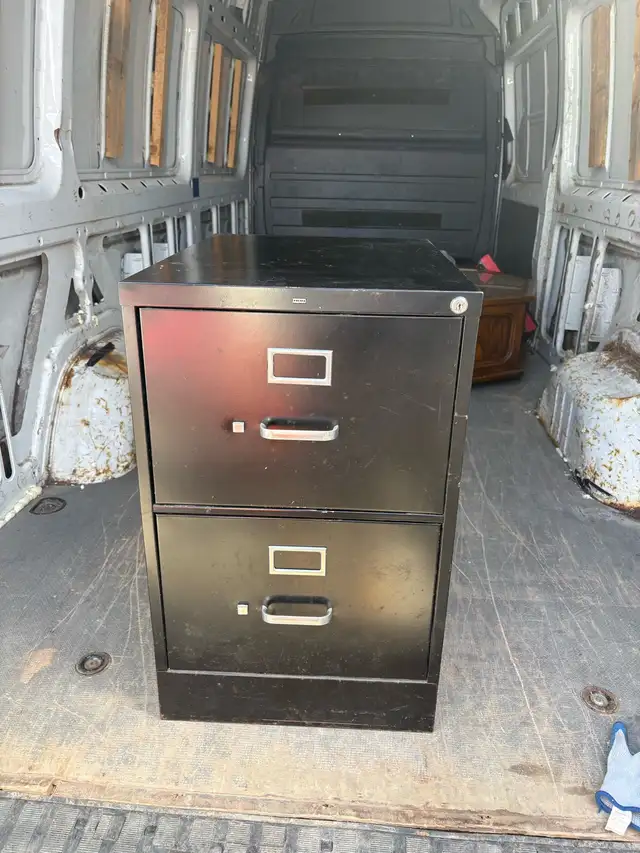 Free delivery used Black 2-Drawer Filing Cabinet