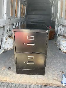 Free delivery used Black 2-Drawer Filing Cabinet