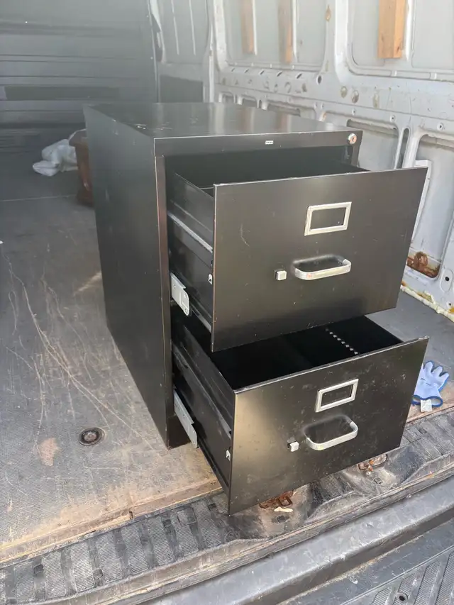 Free delivery used Black 2-Drawer Filing Cabinet - Photo 10