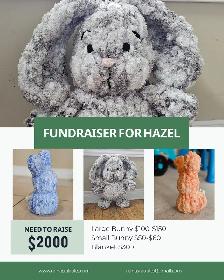 Handmade bunnies and blankets for sale