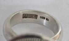 Suarti BA 925 Sterling Silver Onyx Ring Size 7 - Photo 3