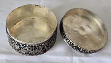Tibetan Filigree White Metal Trinket Box - Photo 4