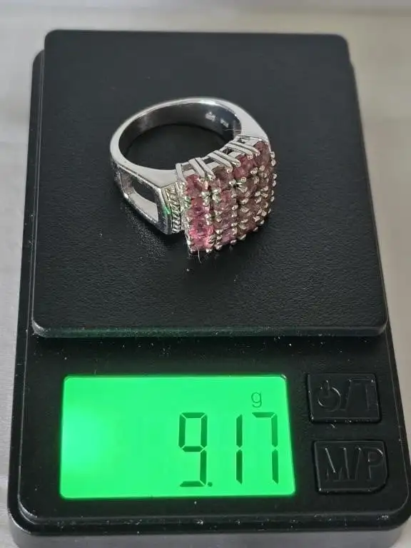 Gemstone Sterling Silver 925 Size 8 Ring - Photo 5