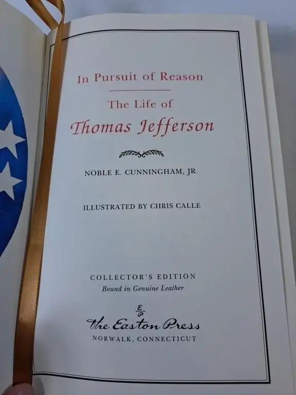 Easton Press Book 'In Pursuit of Reason: The Life of Thomas Jeff - Photo 6