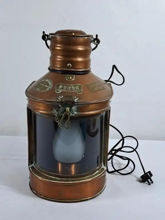 Vintage Nautical Electrical Stern Lantern