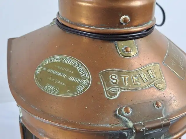 Vintage Nautical Electrical Stern Lantern - Photo 5