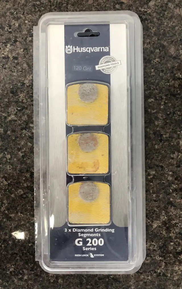 HUSQVARNA G200 DIAMOND GRINDING SEGMENTS120 Grit, 3-Pack Model
