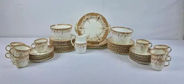 Lovely Antique 'Rena' Fine China - 58pcs