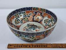 Gorgeous Large Japanese Imari Porcelain Bowl - Photo 5