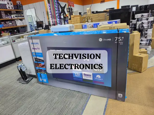 Philips 75' 4K UHD LED Roku Smart TV 75PUL6673/F6