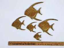 Vintage Brass Tropical Fish Wall Art - Photo 4