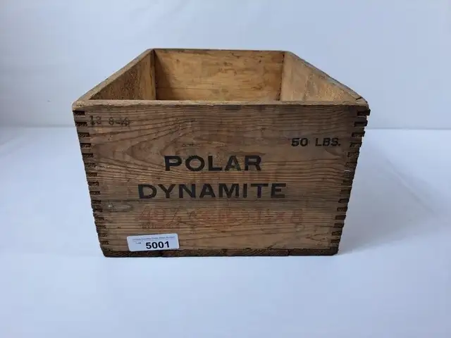 Vintage Polar Dynamite Wood Crate