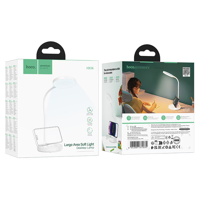 HOCO Desktop LED Lamp with flexible rod & phone holder - Photo 3
