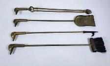 Brass Duck Theme Fireplace Tools
