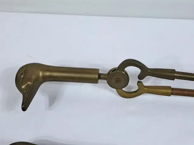 Brass Duck Theme Fireplace Tools - Photo 2