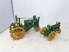Pair of John Deere Cast Iron Tractors - Photo 5