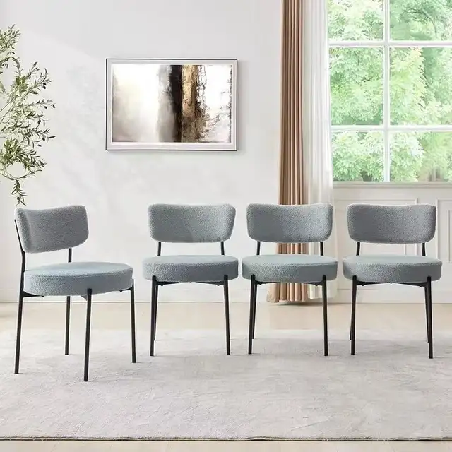 Brand New Boucle Dining Chairs for Restaurant/Home Special $39 - Photo 5