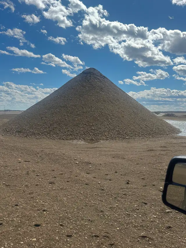 3/4 road Crush, 3 inch pit run, sand