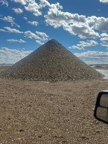 3/4 road Crush, 3 inch pit run, sand