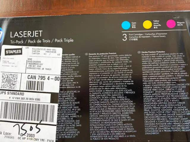 NEW HP 410A LASERJET PRINTER CARTRIDGE SET FOR SALE - Photo 4