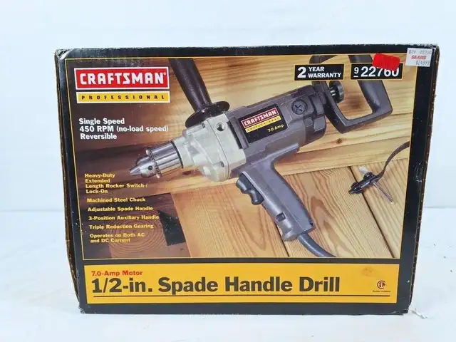 Craftsman 1/2' spade handle drill