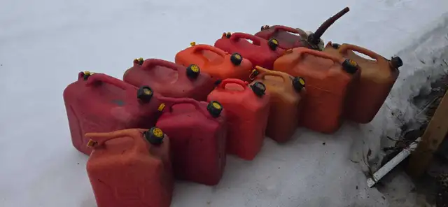 Gas Cans, various tools, hydraulic fittings, etc.