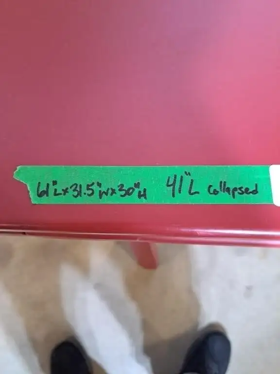 Bright Red Solid Maple Dining Table - Photo 4