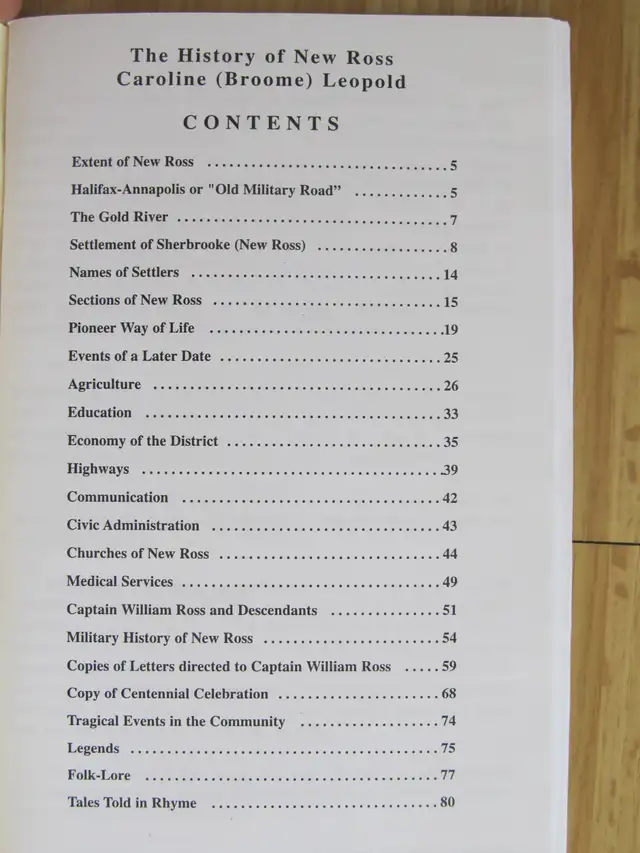 THE HISTORY OF NEW ROSS by Caroline Leopold - 1966 SC - Photo 2