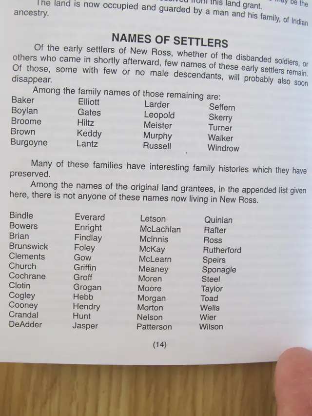 THE HISTORY OF NEW ROSS by Caroline Leopold - 1966 SC - Photo 4