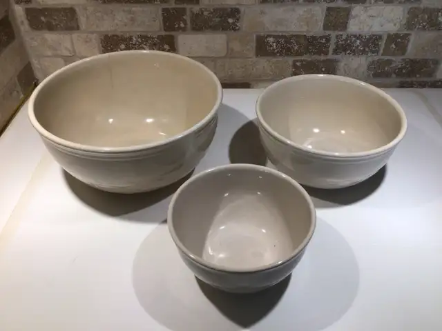 Vintage Sunburst  "Basketweave" bowl set - Medicine Potteries - Photo 2