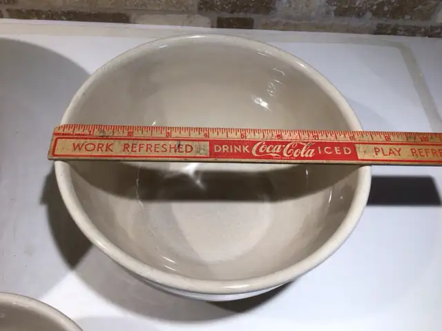 Vintage Sunburst  "Basketweave" bowl set - Medicine Potteries - Photo 5