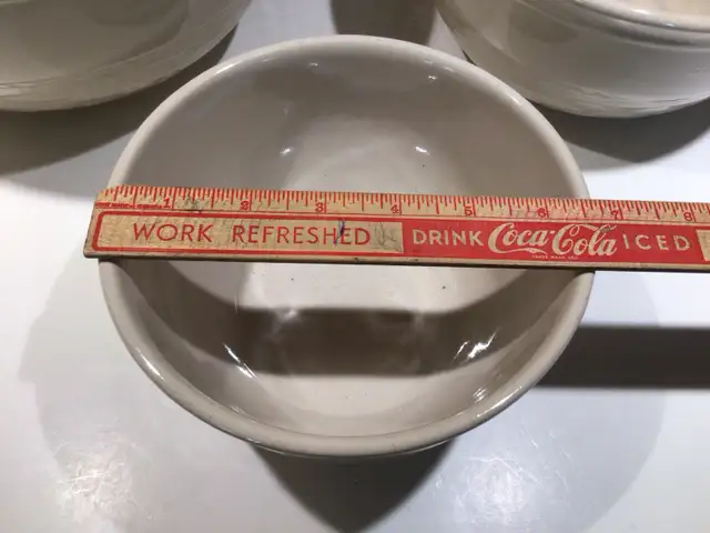 Vintage Sunburst  "Basketweave" bowl set - Medicine Potteries - Photo 6