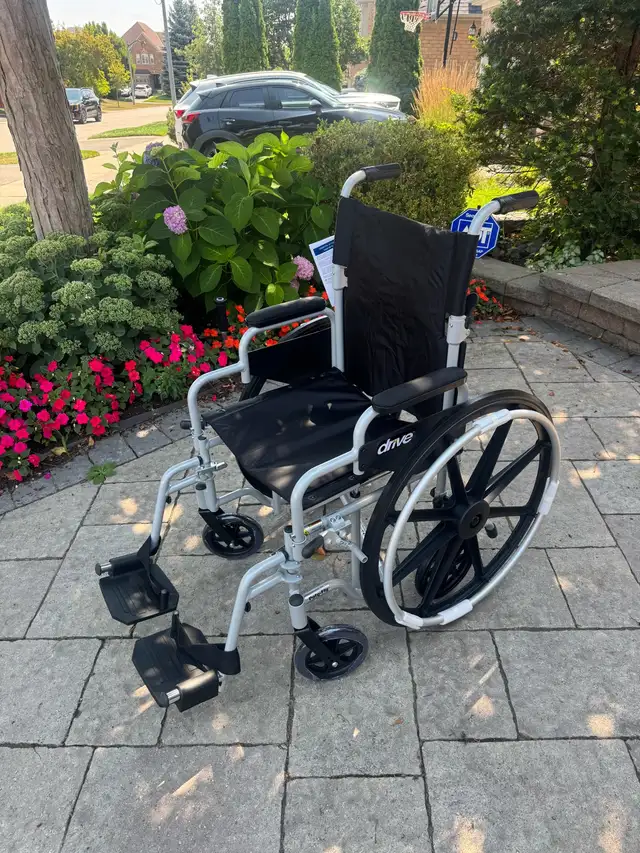 DRIVE MEDICAL POLY FLY TRANSPORT WHEELCHAIR NEW DELIVERED