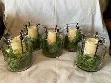 Glass candle holder