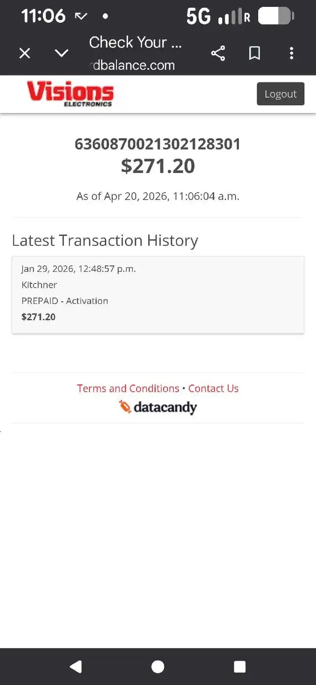 Visions Electronics Gift Card $271.20 - Photo 2