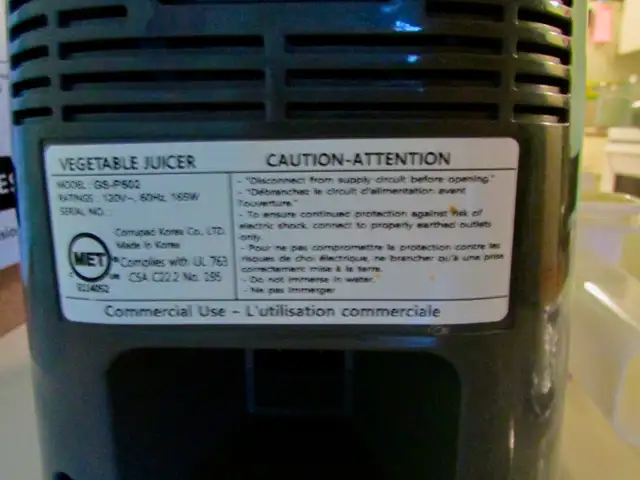 Tribest GREEN STAR PRO  Juicer Machine-LIKE NEW! - Photo 5