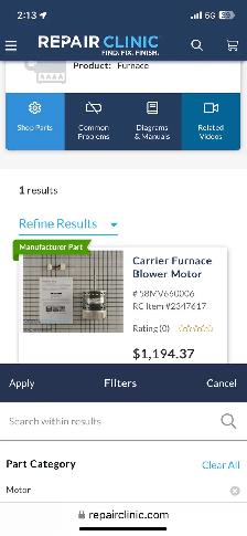 carrier furnace parts - Photo 6