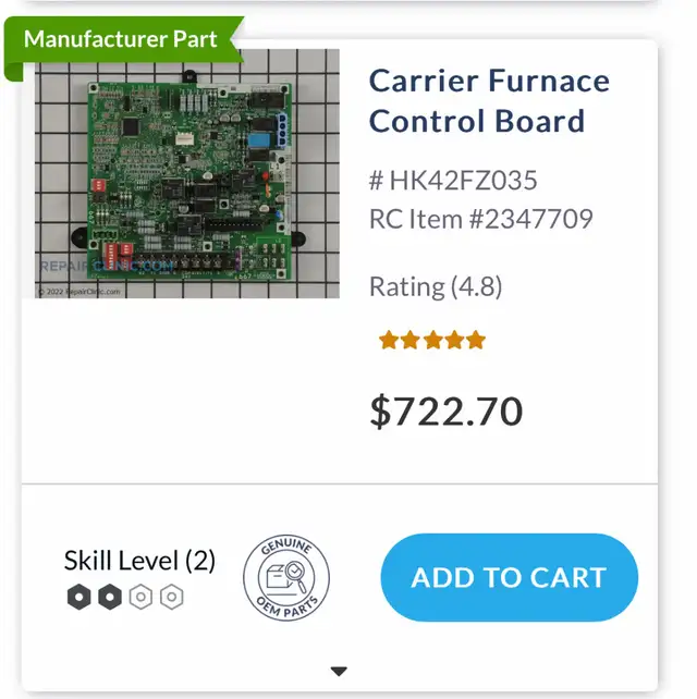 carrier furnace parts - Photo 8