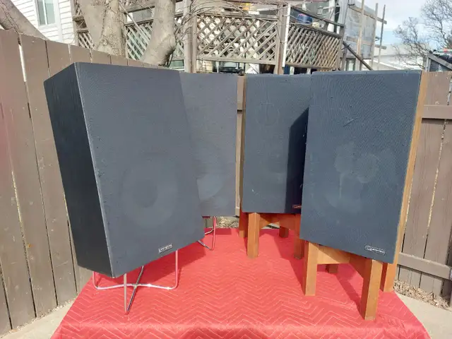 stereo speakers with stands - Photo 7