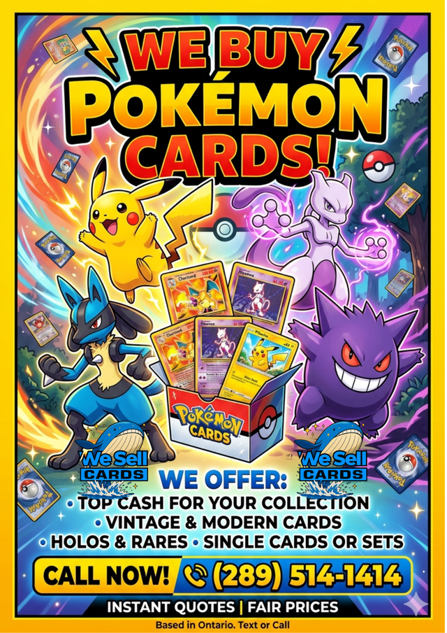 POKEMON COLLECTIONS WANTED - SEALED/SLABS/RAW - SAME DAY CASH
