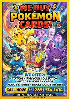 POKEMON COLLECTIONS WANTED - SEALED/SLABS/RAW - SAME DAY CASH