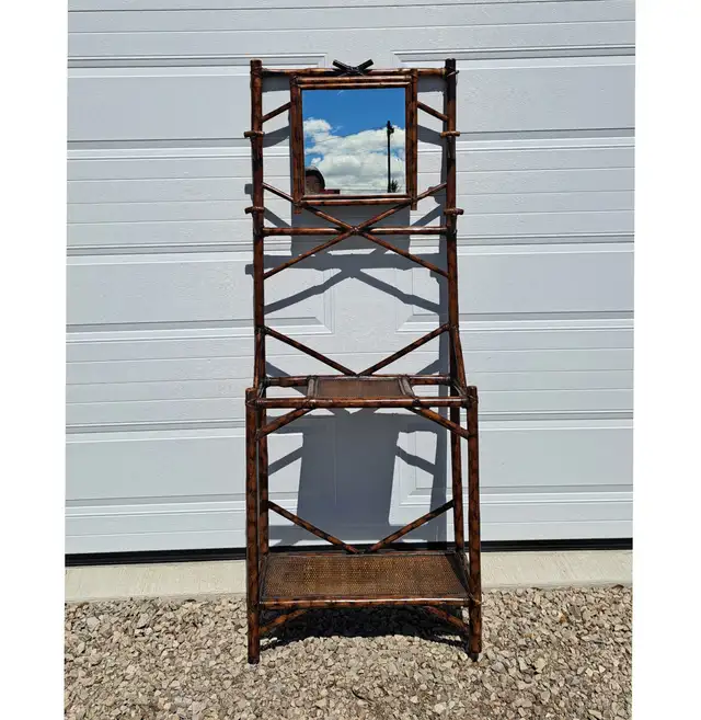 ANTIQUE BAMBOO COAT RACK STAND